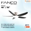 FANCO Rito Plus 46"/56" DC Ceiling Fan with LED - Variant Main Image