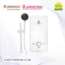 ARISTON Aures Premium+ 3.3 Instant Water Heater (Grey/White) - Variant Main Image
