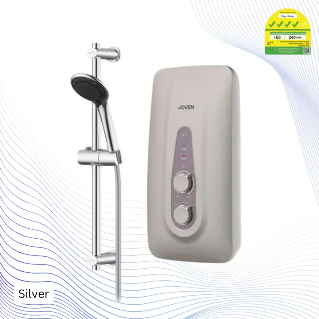 JOVEN SB11/SB11RS Instant Water Heater with Rain Shower Option (Silver/Grey) - Variant Main Image