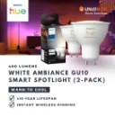 Philips Hue GU10 Smart LED Bulb 400lm | White Ambiance / White & Colour | 1pc / 2pc | Bluetooth - Variant Main Image