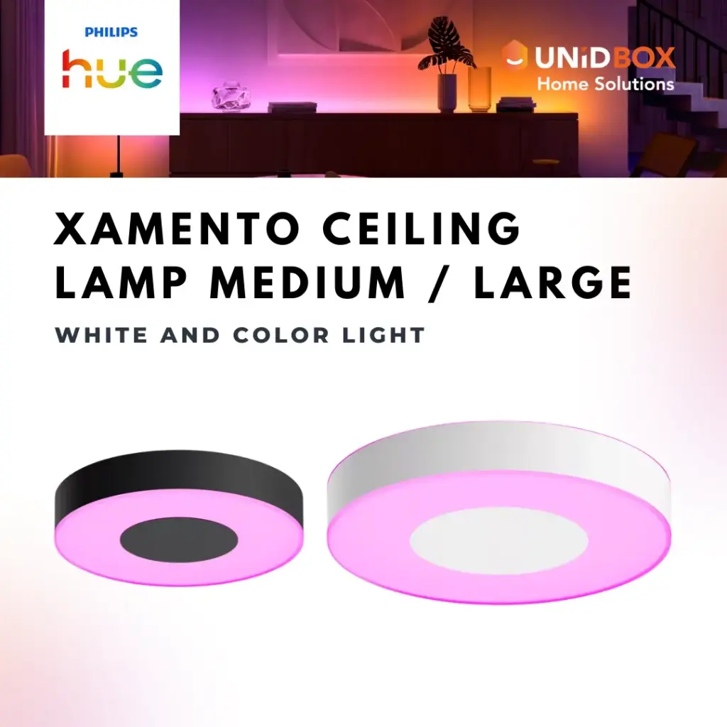 Philips Hue Xamento White & Colour Ambiance Smart Ceiling Light | Medium / Large - Variant Main Image