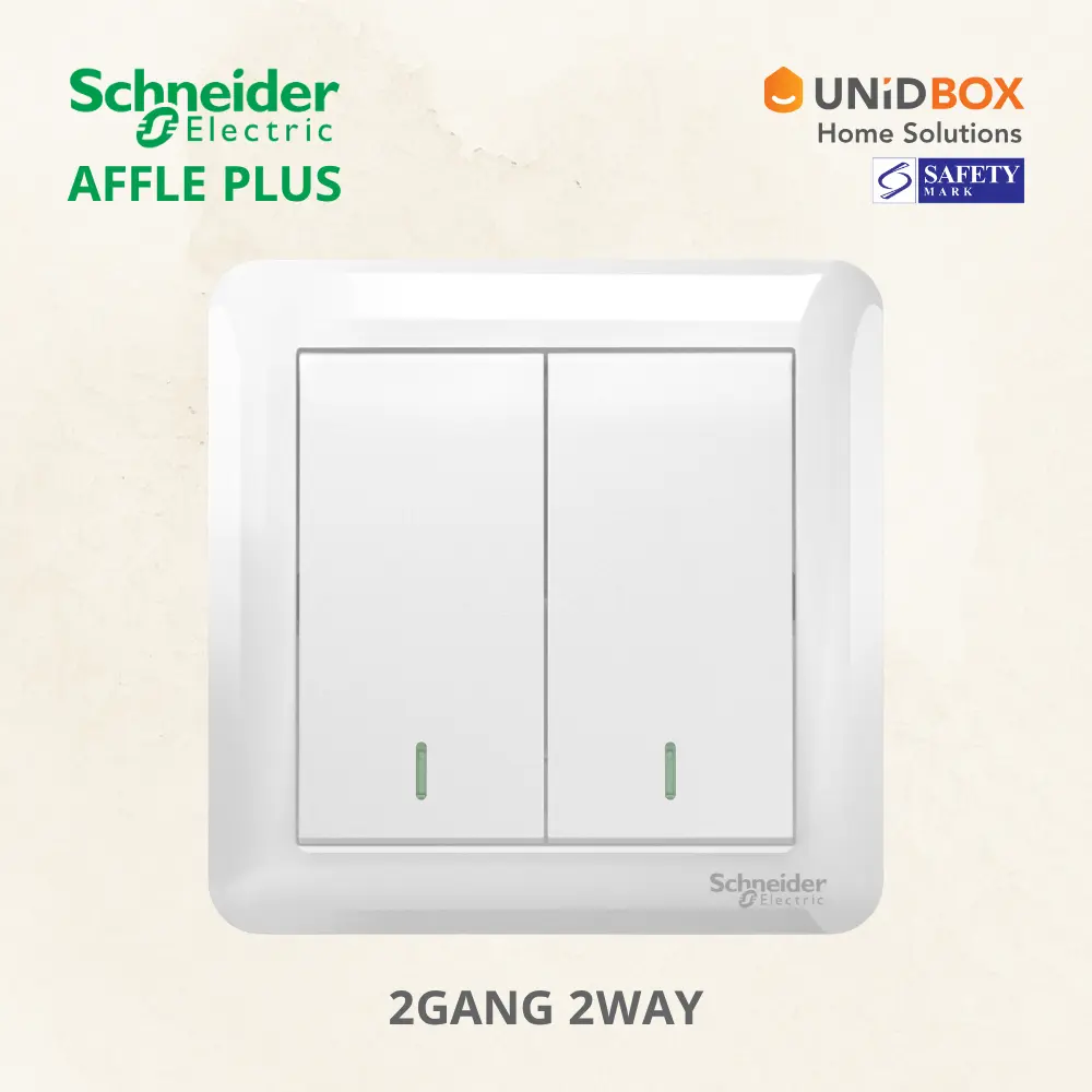 SCHNEIDER AFFLE PLUS Electric Switch and Socket White - Variant Main Image