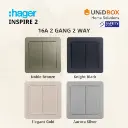 Hager Inspire 2 High Quality Switch and Socket [Noble Bronze/Knight Black/Elegant Gold/Aurora Silver] - Variant Main Image
