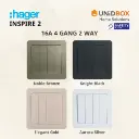 Hager Inspire 2 High Quality Switch and Socket [Noble Bronze/Knight Black/Elegant Gold/Aurora Silver] - Variant Main Image