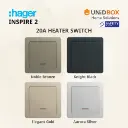 Hager Inspire 2 High Quality Switch and Socket [Noble Bronze/Knight Black/Elegant Gold/Aurora Silver] - Variant Main Image