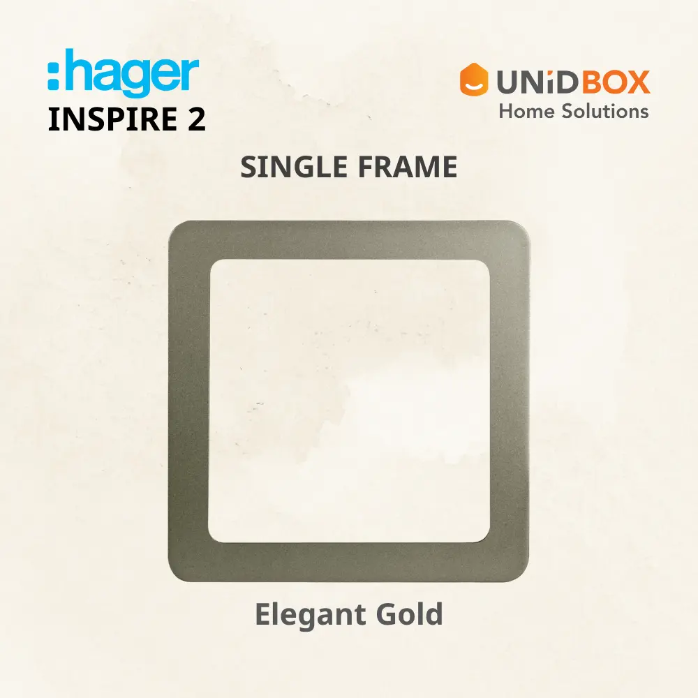 HAGER Inspire 2 Single Frames - Noble Bronze/Knight Black/Elegant Gold/Aurora Silver - Variant Main Image