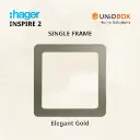 HAGER Inspire 2 Single Frames - Noble Bronze/Knight Black/Elegant Gold/Aurora Silver - Variant Main Image