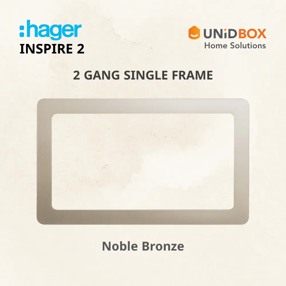 HAGER Inspire 2 Single Frames - Noble Bronze/Knight Black/Elegant Gold/Aurora Silver - Variant Main Image