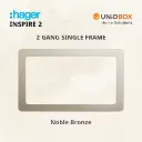 HAGER Inspire 2 Single Frames - Noble Bronze/Knight Black/Elegant Gold/Aurora Silver - Variant Main Image