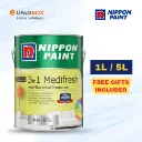 Nippon Paint 3-in-1 Medifresh Interior Wall Paint 1L / 5L | Anti-Bacterial & Washable - Variant Main Image