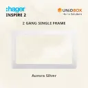 HAGER Inspire 2 Single Frames - Noble Bronze/Knight Black/Elegant Gold/Aurora Silver