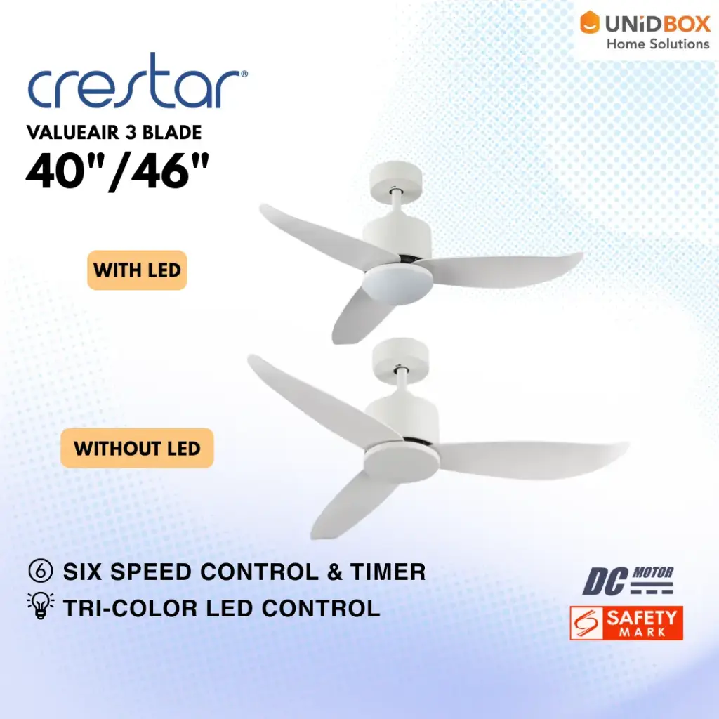 CRESTAR VALUE AIR 3 DC Ceiling Fan