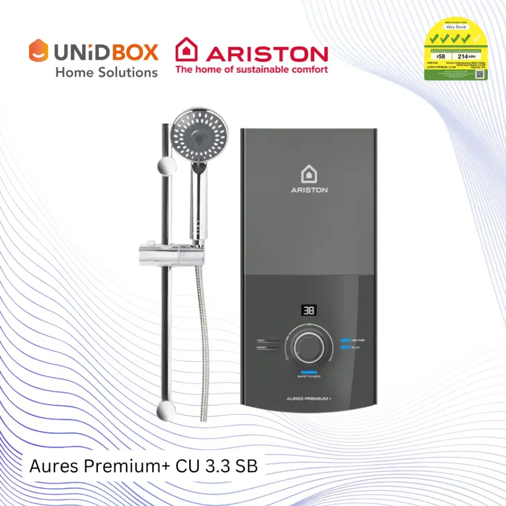 ARISTON Aures Premium+ CU 3.3 SB Instant Water Heater With Copper Tank