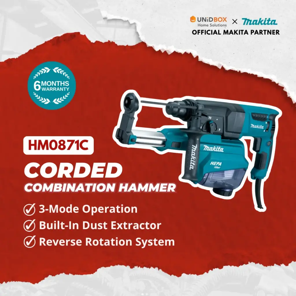 MAKITA HR2652 26mm Corded Combination Hammer 800W