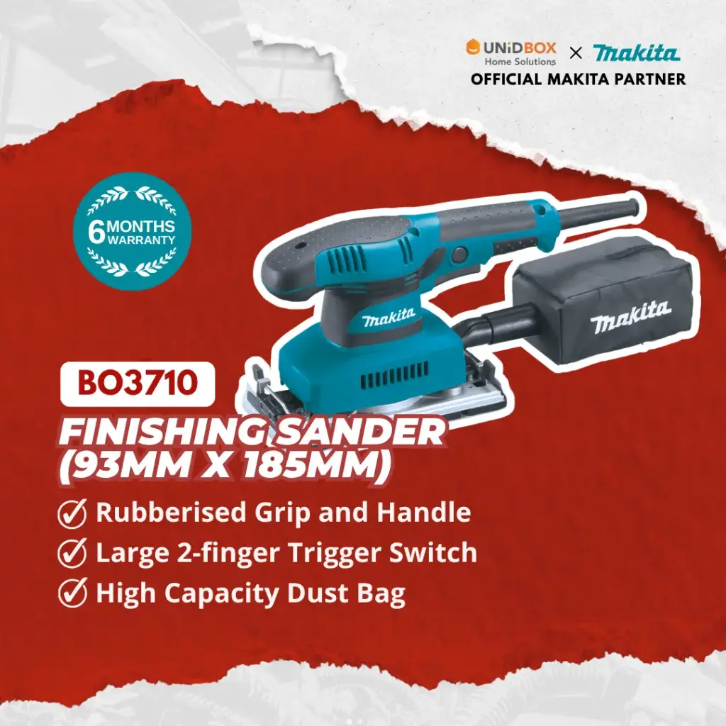 MAKITA BO3710 Finishing Sander (93×185mm)
