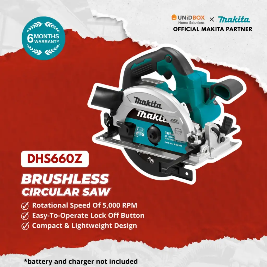 MAKITA DHS660Z 165mm Brushless Circular Saw (Bare Unit)
