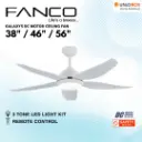 FANCO Galaxy 5 38"/48"/56" DC Ceiling Fan with RGB LED