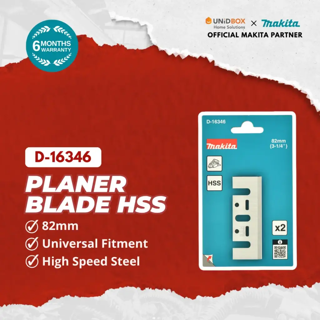 MAKITA Planer Blade HSS (82mm, 2pcs) D-16346