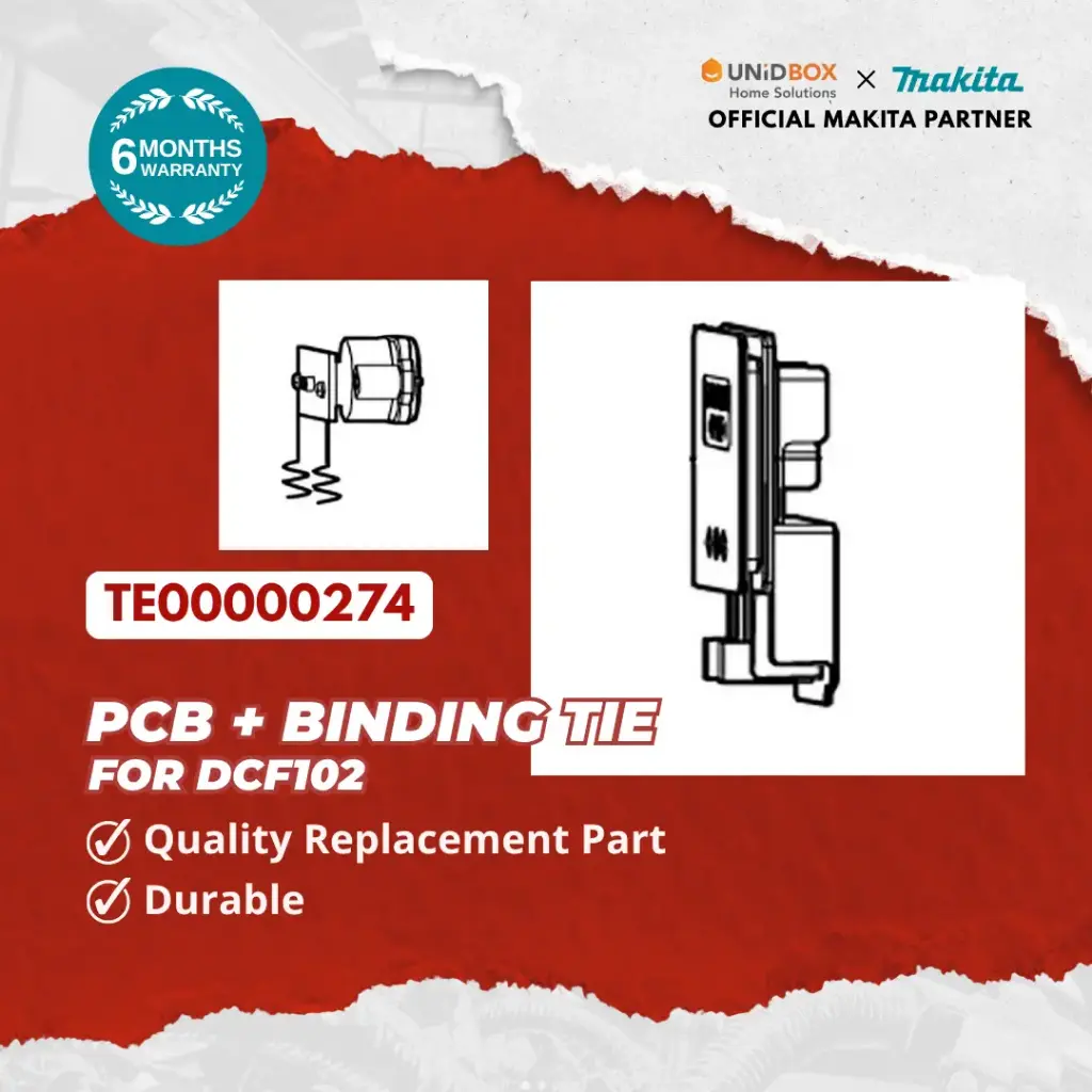 MAKITA PCB + Binding Tie for DCF102 (TE00000518)