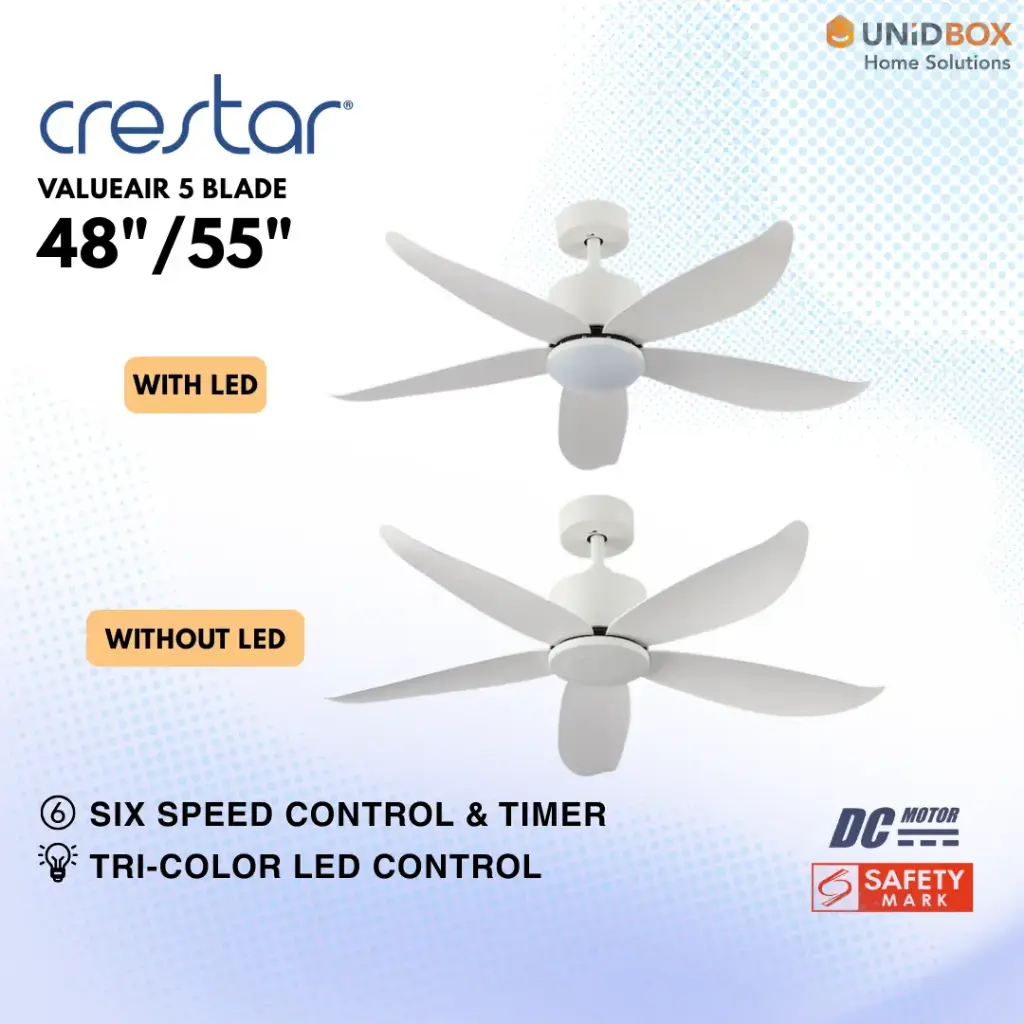 CRESTAR VALUE AIR 5 DC Ceiling Fan