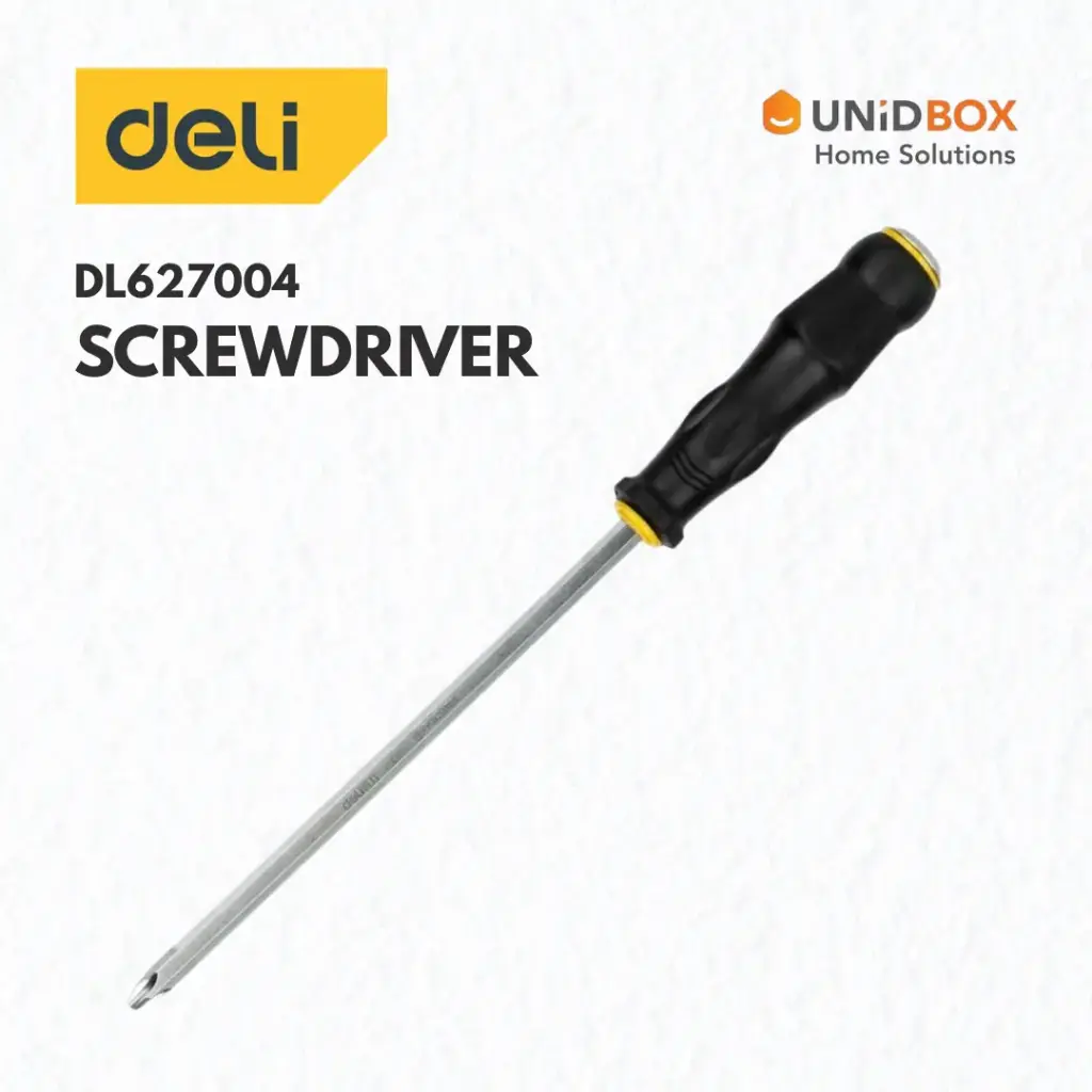 DELI Tools PH2 x 100mm Pass-Through Phillips Screwdriver (Model DL627004)