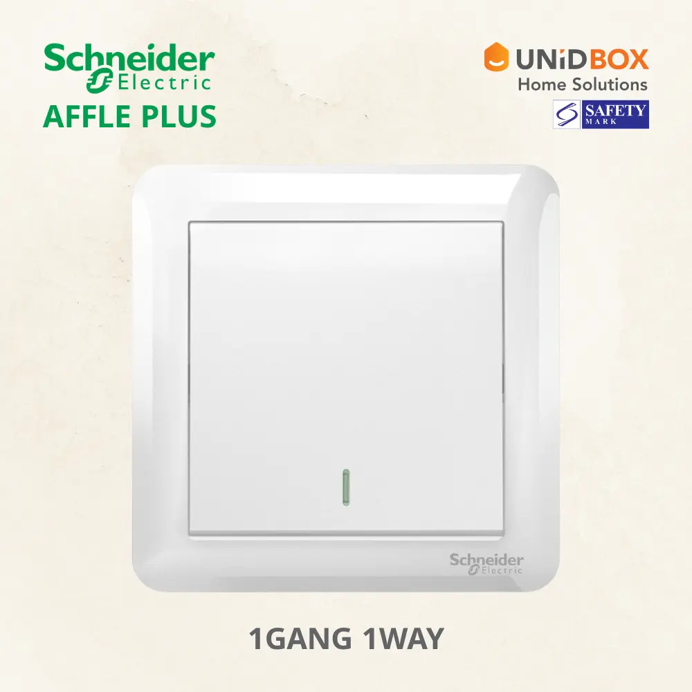 SCHNEIDER AFFLE PLUS Electric Switch and Socket White
