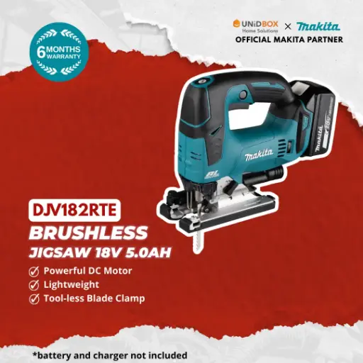 MAKITA DJV182RTE 18V Cordless Jigsaw (5.0Ah)