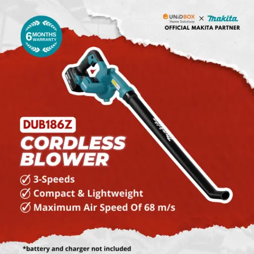 [08-17-00010] MAKITA DUB186Z 18V Cordless Blower (Bare Unit)