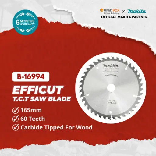 MAKITA EFFICUT T.C.T Saw Blade 165mm × 60T For Wood