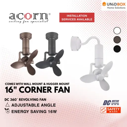 ACORN Corner DC-360 16" DC Ceiling Fan
