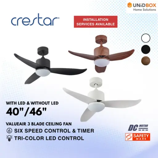 CRESTAR VALUE AIR 3 DC Ceiling Fan