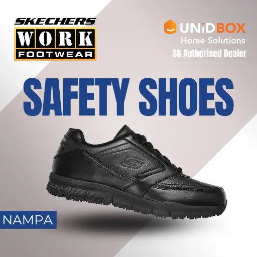 SKECHERS Work Nampa Wyola SR Slip-Resistant Shoes with Memory Foam 77235 