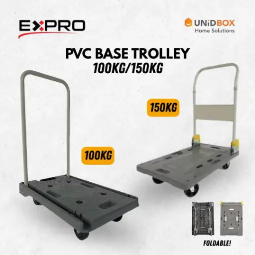 EXPRO M-Trolley 100kg/ 150kg Platform Hand Truck | Foldable Heavy-Duty Platform Trolley
