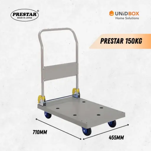 [19-04-00008] PRESTAR PB-101N Single Tier Folding Handle Plastic Platform Hand Truck (150kg)