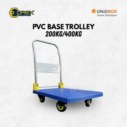 OREX PS101/PM301 Blue Plastic Trolley with TPR Casters (200kg/400kg)