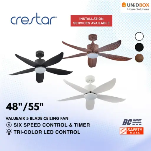 CRESTAR VALUE AIR 5 DC Ceiling Fan