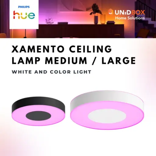 PHILIPS Hue Xamento White & Colour Ambiance Smart Ceiling Light | Medium / Large
