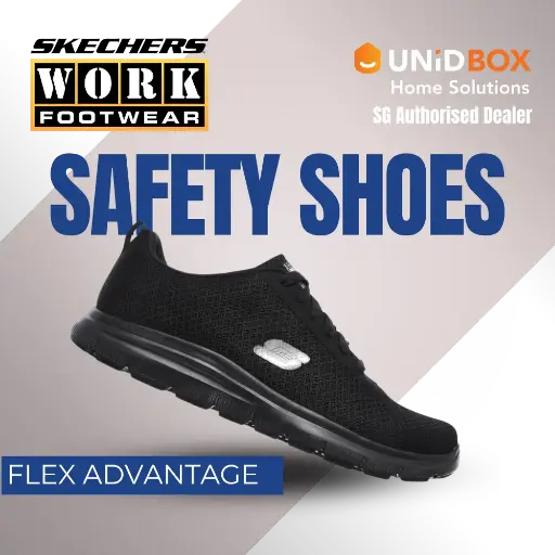 SKECHERS Work Flex Advantage Bendon SR 77125 Men’s Slip-Resistant Work Shoes
