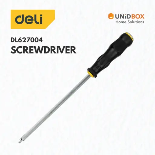 [10-17-00330] DELI Tools PH2 x 100mm Pass-Through Phillips Screwdriver (Model DL627004)