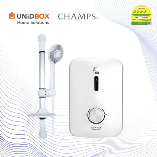 CHAMPS Vios Instant Water Heater (White)