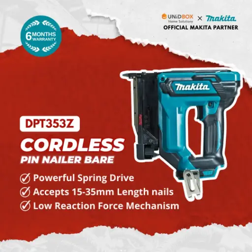 [08-22-00071] MAKITA DPT353Z 18V LXT Cordless Pin Nailer (Bare Unit)