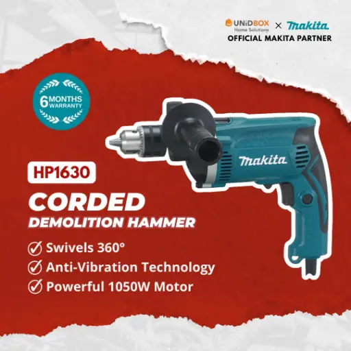 MAKITA HP1630 16mm Corded Hammer Drill 710W