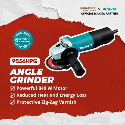 [08-06-00008] MAKITA 9556HPG 100mm Angle Grinder (Paddle)