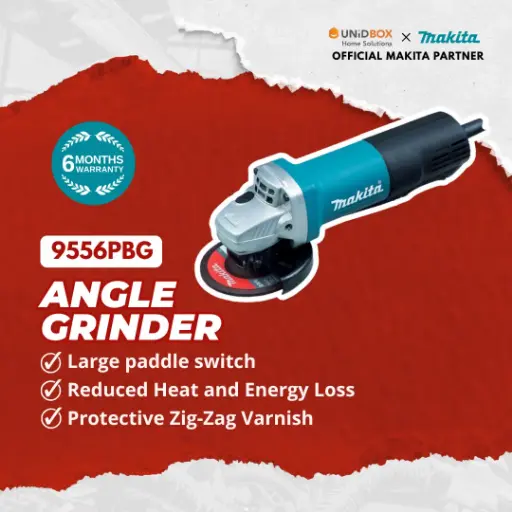 [08-06-00059] MAKITA 9556PBG 100mm Angle Grinder 840W (Paddle)