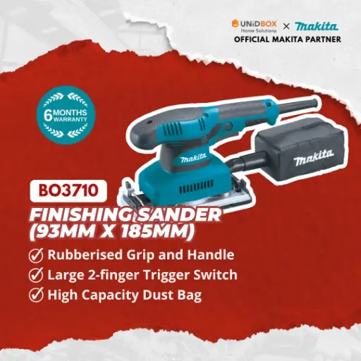 MAKITA BO3710 Finishing Sander (93×185mm)