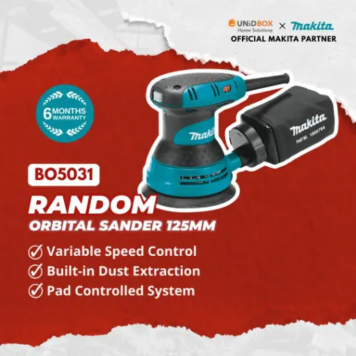 [08-08-00020] MAKITA BO5031 Random Orbit Sander (125mm)