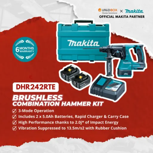 [08-12-00088] MAKITA DHR242RTE Brushless Combination Hammer